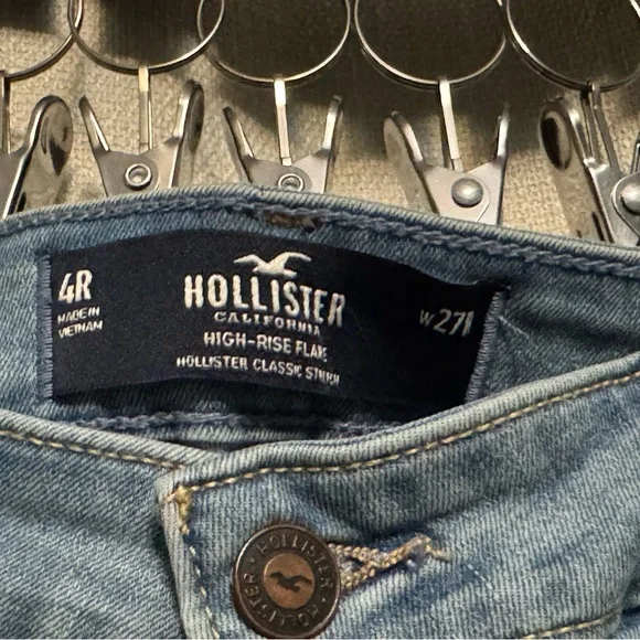 Hollister Light Blue Flare Jeans - Picture 2 of 3